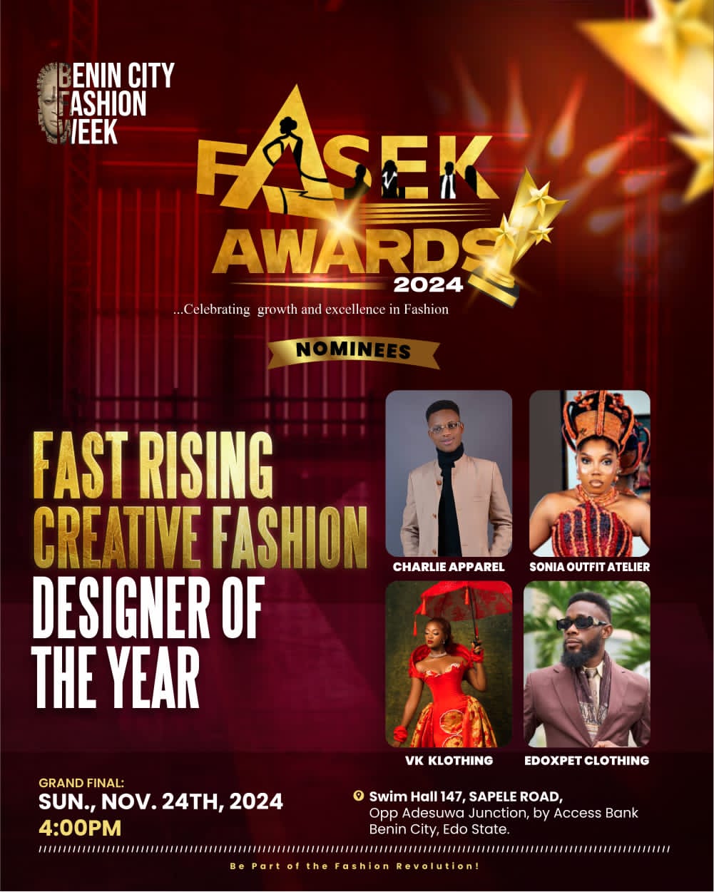 Fast rising creative fashion designer of the year Voting Contest @ Fetem.com.ng