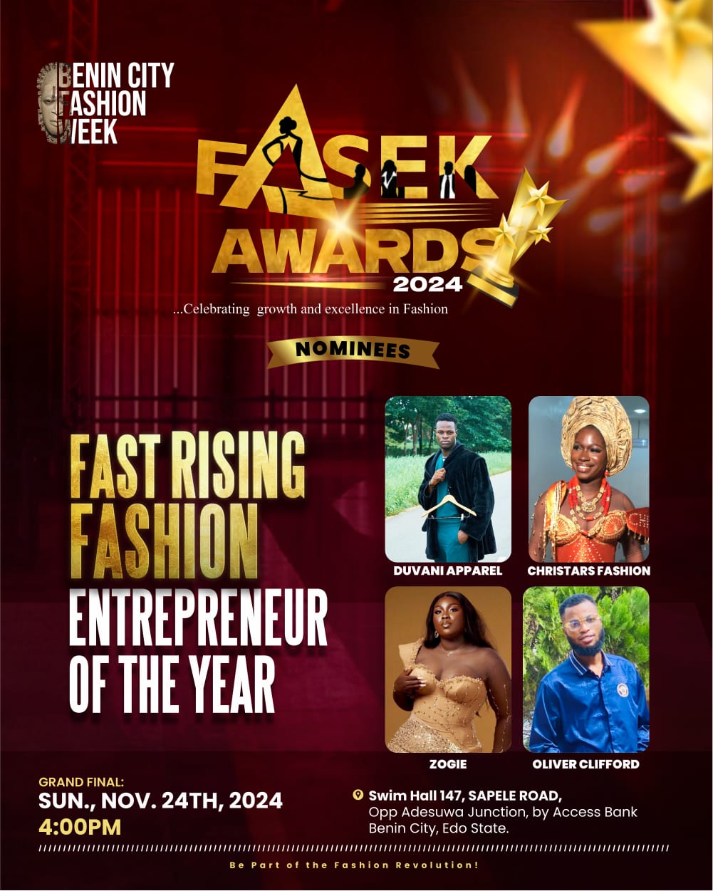 Fast rising fashion enterpreneur of the year Voting Contest @ Fetem.com.ng