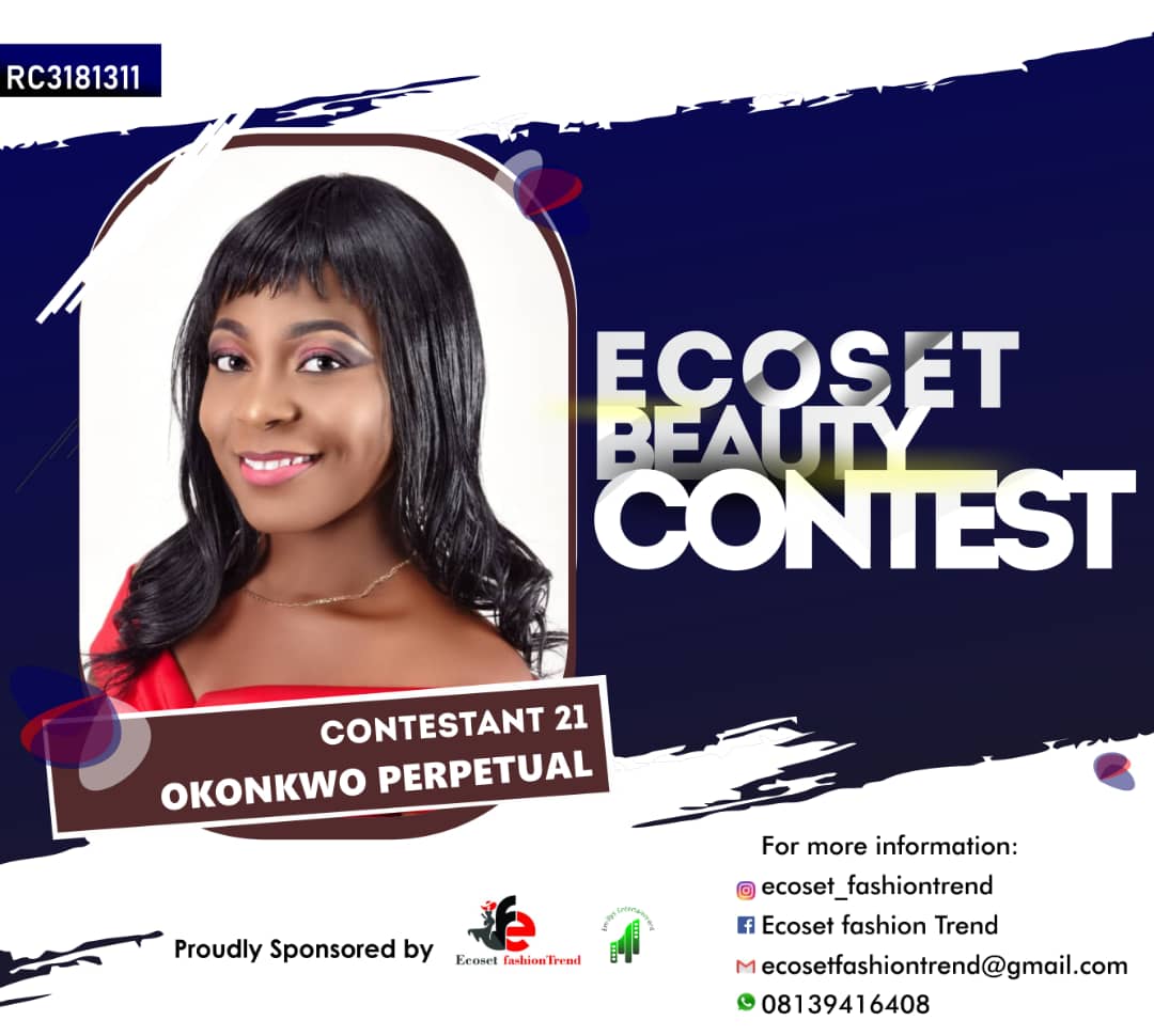 Vote OKONKWO	CHIAMAKA PERPETUAL in ECOSET BEAUTY CONTEST NIGERIA Voting Contest @ Fetem.com.ng