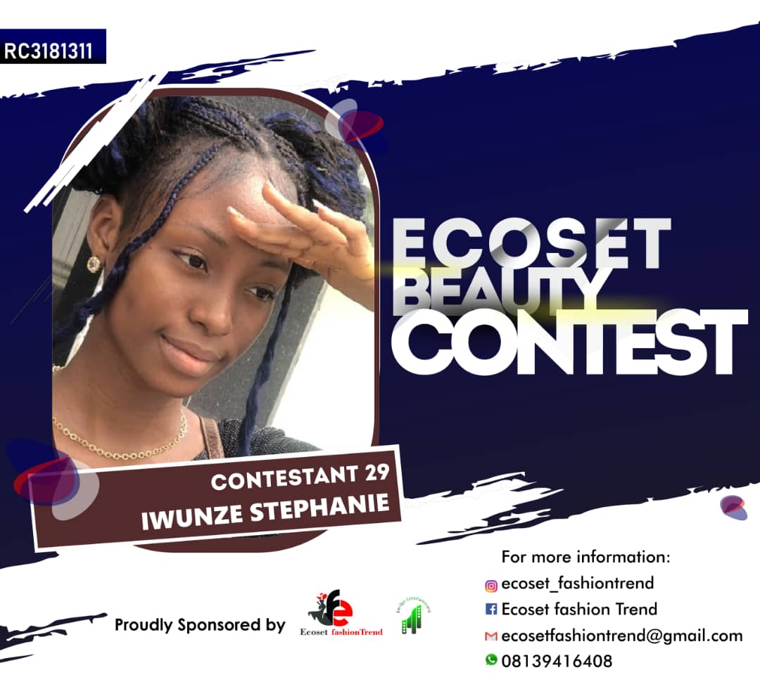 Vote IWUNZE STEPHANIE in ECOSET BEAUTY CONTEST NIGERIA Voting Contest @ Fetem.com.ng