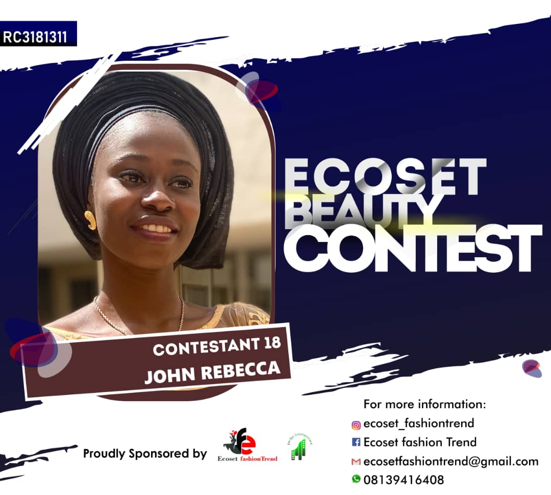 Vote JOHN REBECCA in ECOSET BEAUTY CONTEST NIGERIA Voting Contest @ Fetem.com.ng