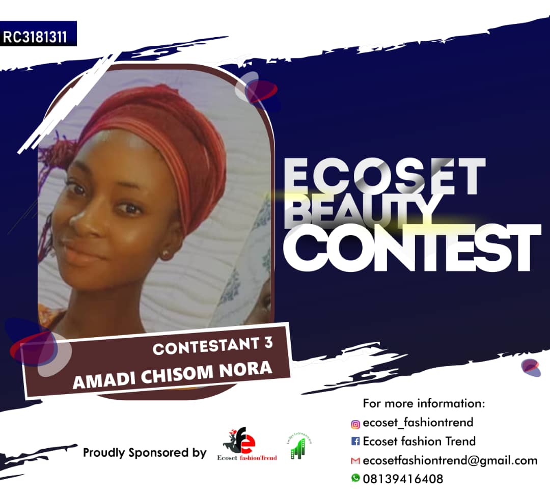 Vote AMADI	CHISOM NORA in ECOSET BEAUTY CONTEST NIGERIA Voting Contest @ Fetem.com.ng