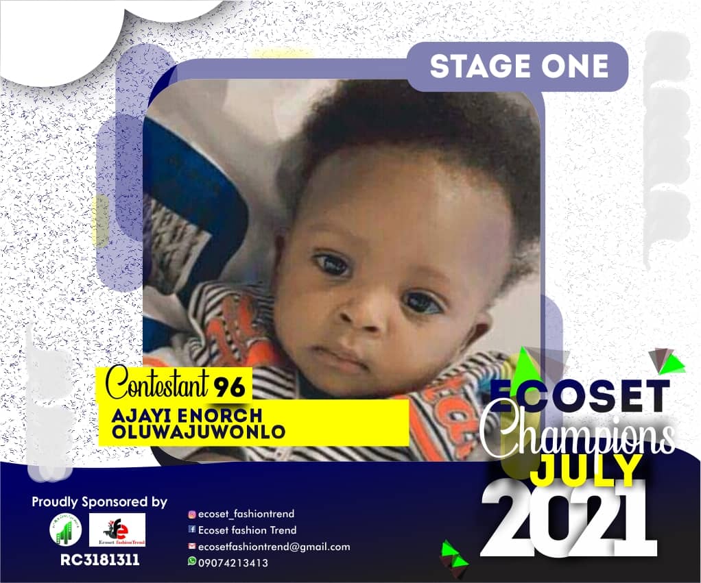Vote AJAYI	ENORCH OLUWAJUWONLO in ECOSET CHAMPION KIDS OF JULY Voting Contest @ Fetem.com.ng