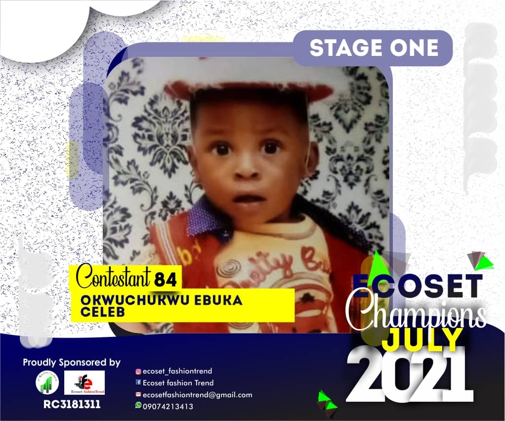 Vote BLESSING	SUCCESS TARE in ECOSET CHAMPION KIDS OF JULY Voting Contest @ Fetem.com.ng