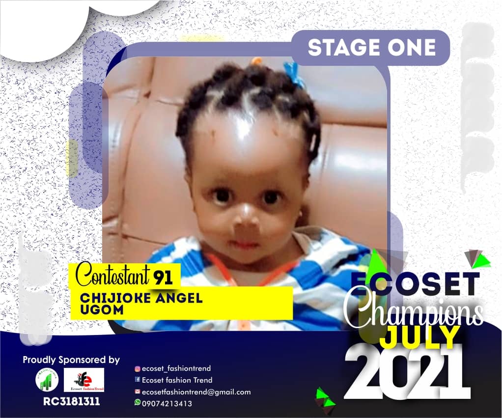 Vote CHIJIOKE	ANGEL UGOM in ECOSET CHAMPION KIDS OF JULY Voting Contest @ Fetem.com.ng