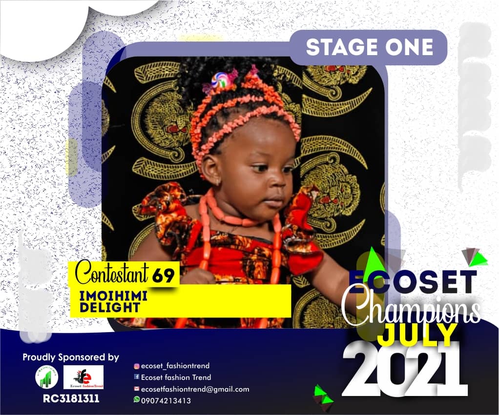 Vote IMOIHIMI DELIGHT in ECOSET CHAMPION KIDS OF JULY Voting Contest @ Fetem.com.ng