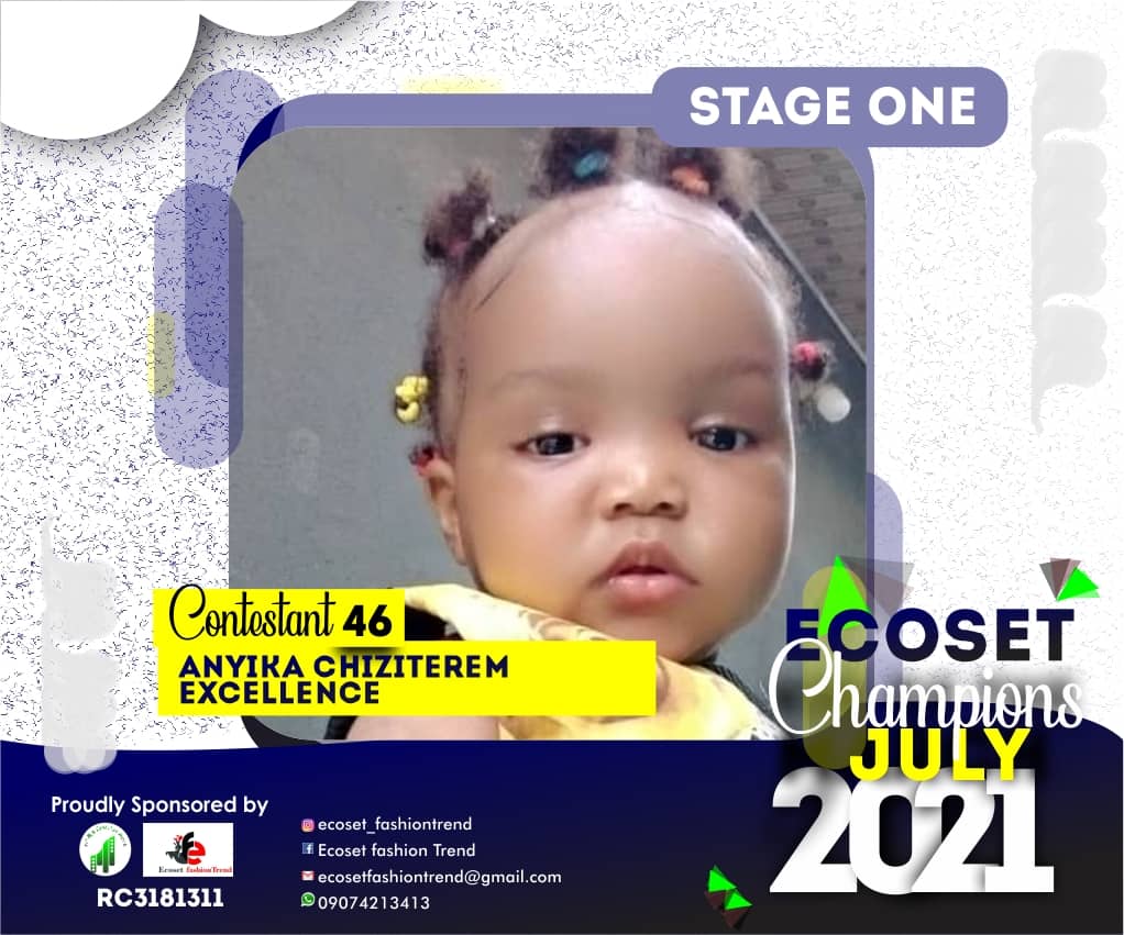 Vote ANYIKA	CHIZITEREM EXCELLENCE in ECOSET CHAMPION KIDS OF JULY Voting Contest @ Fetem.com.ng