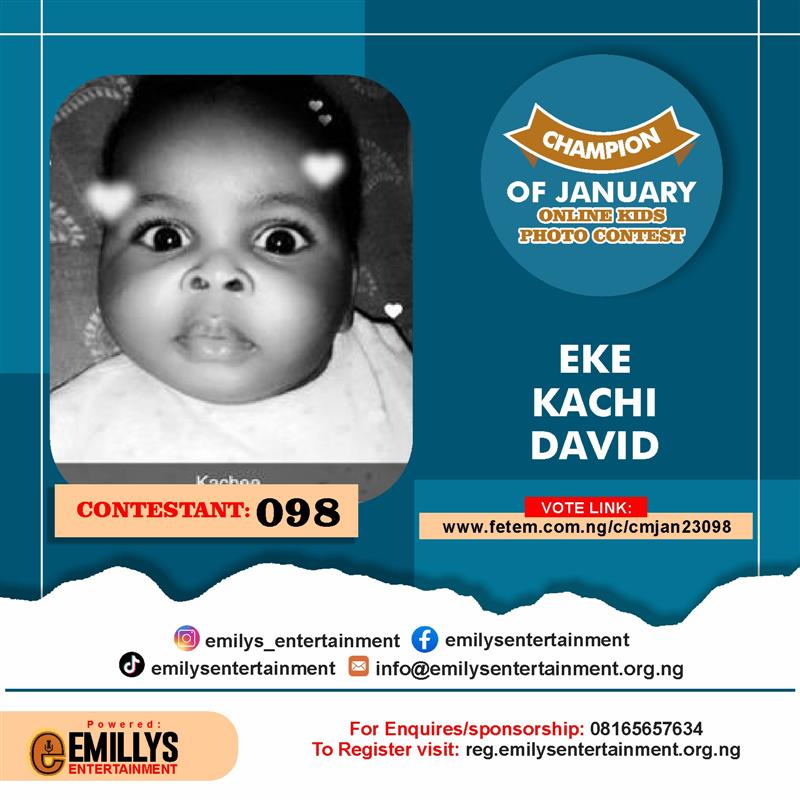 Vote EKE	KACHI DAVID in CHAMPION OF JANUARY Voting Contest @ Fetem.com.ng