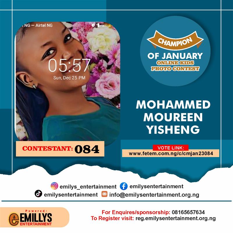 Vote MOHAMMED	MOUREEN YISHENG in CHAMPION OF JANUARY Voting Contest @ Fetem.com.ng