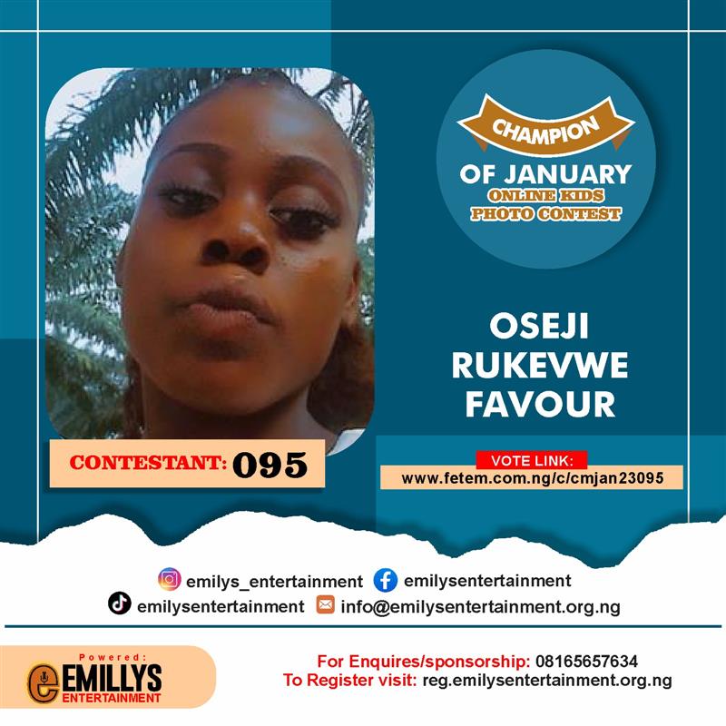 Vote OSEJI	RUKEVWE FAVOUR in CHAMPION OF JANUARY Voting Contest @ Fetem.com.ng