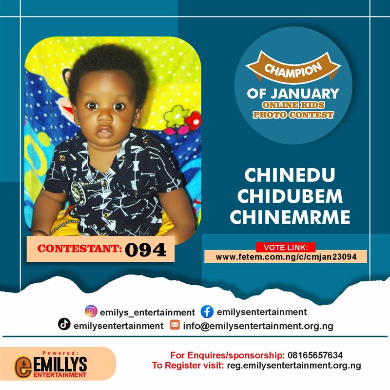 Vote CHINEDU	CHIDUBEM CHINEMRME in CHAMPION OF JANUARY Voting Contest @ Fetem.com.ng