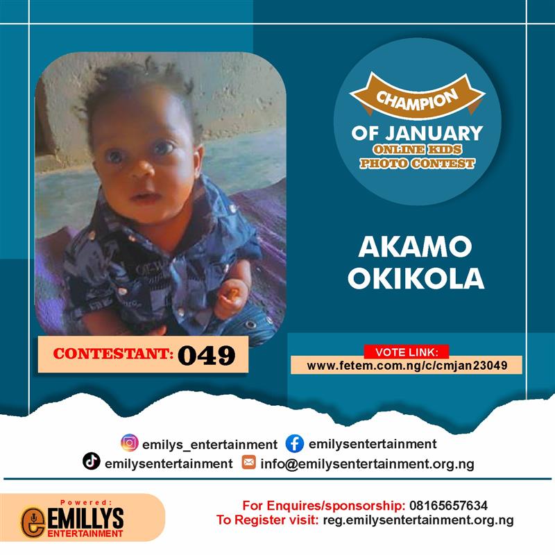 Vote AKAMO	OKIKIOLA OKIKIOLA in CHAMPION OF JANUARY Voting Contest @ Fetem.com.ng