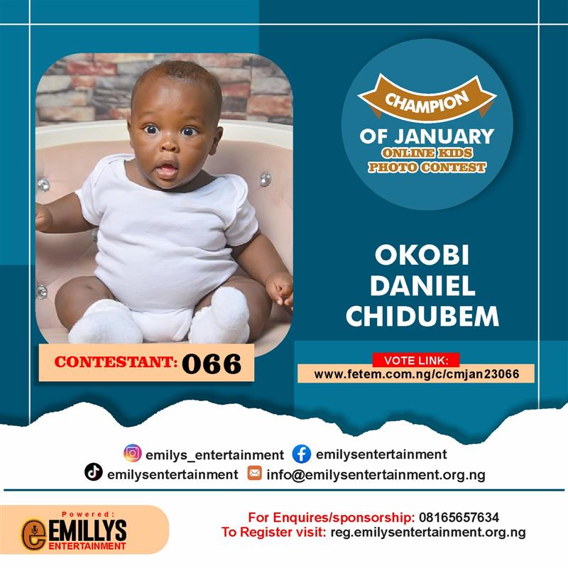 Vote OKOBI	DANIEL CHIDUBEM in CHAMPION OF JANUARY Voting Contest @ Fetem.com.ng