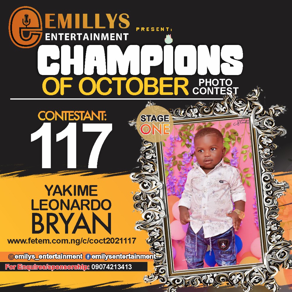 Vote YAKIME	LEONARDO BRYAN in CHAMPIONS OF OCTOBER 2021 Voting Contest @ Fetem.com.ng