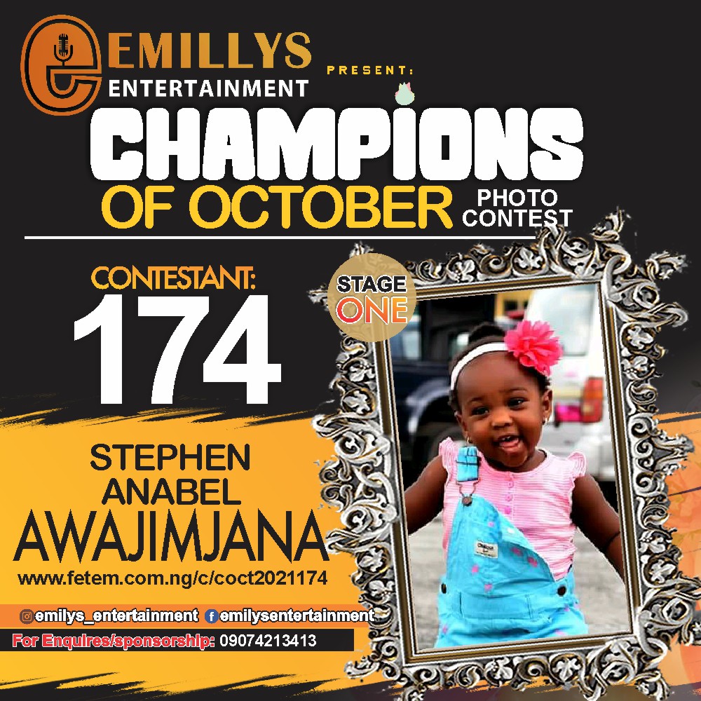 Vote ANABEL STEPHEN AWAJIMJANA in CHAMPIONS OF OCTOBER 2021 Voting Contest @ Fetem.com.ng