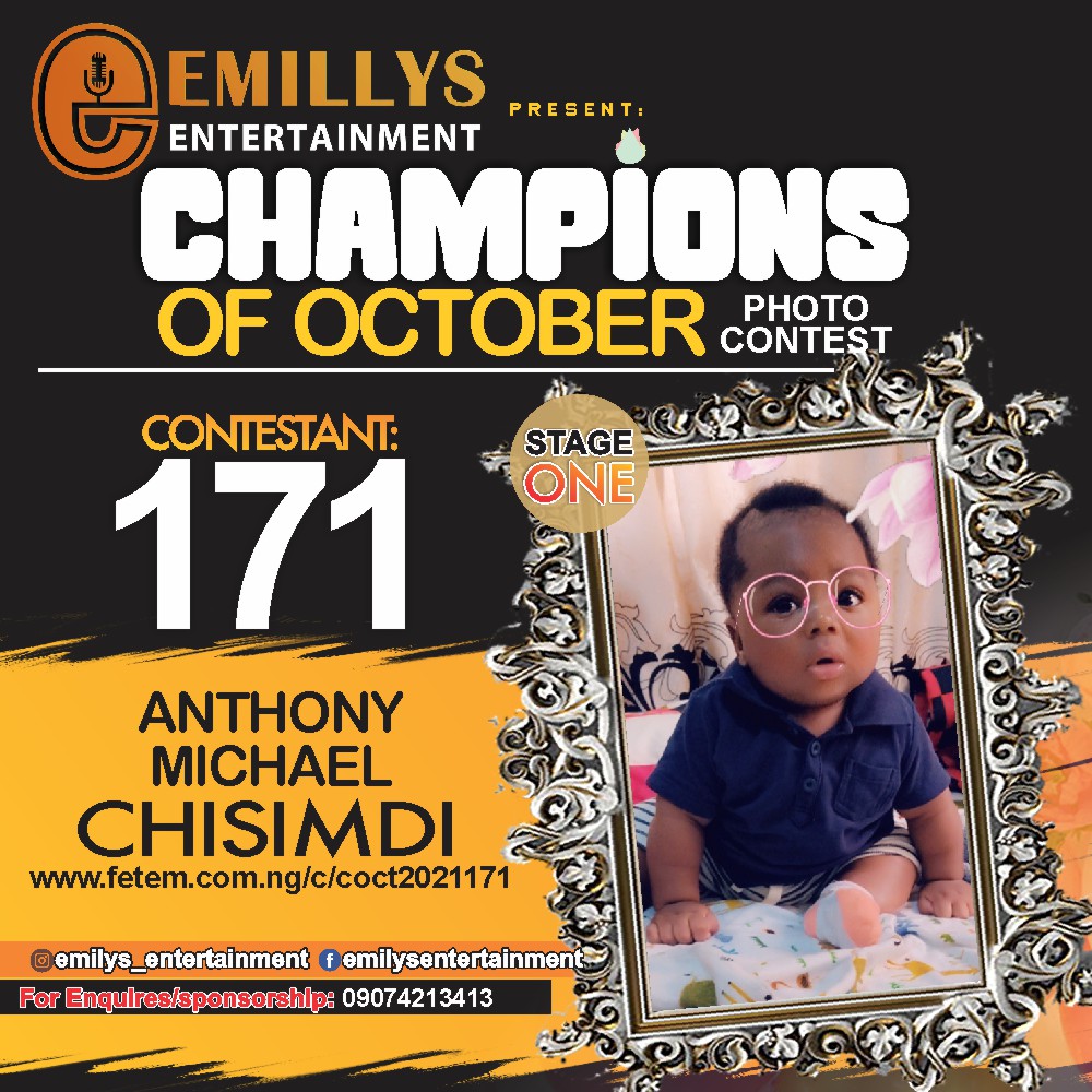 Vote ANTHONY	MICHAEL CHISIMDI in CHAMPIONS OF OCTOBER 2021 Voting Contest @ Fetem.com.ng
