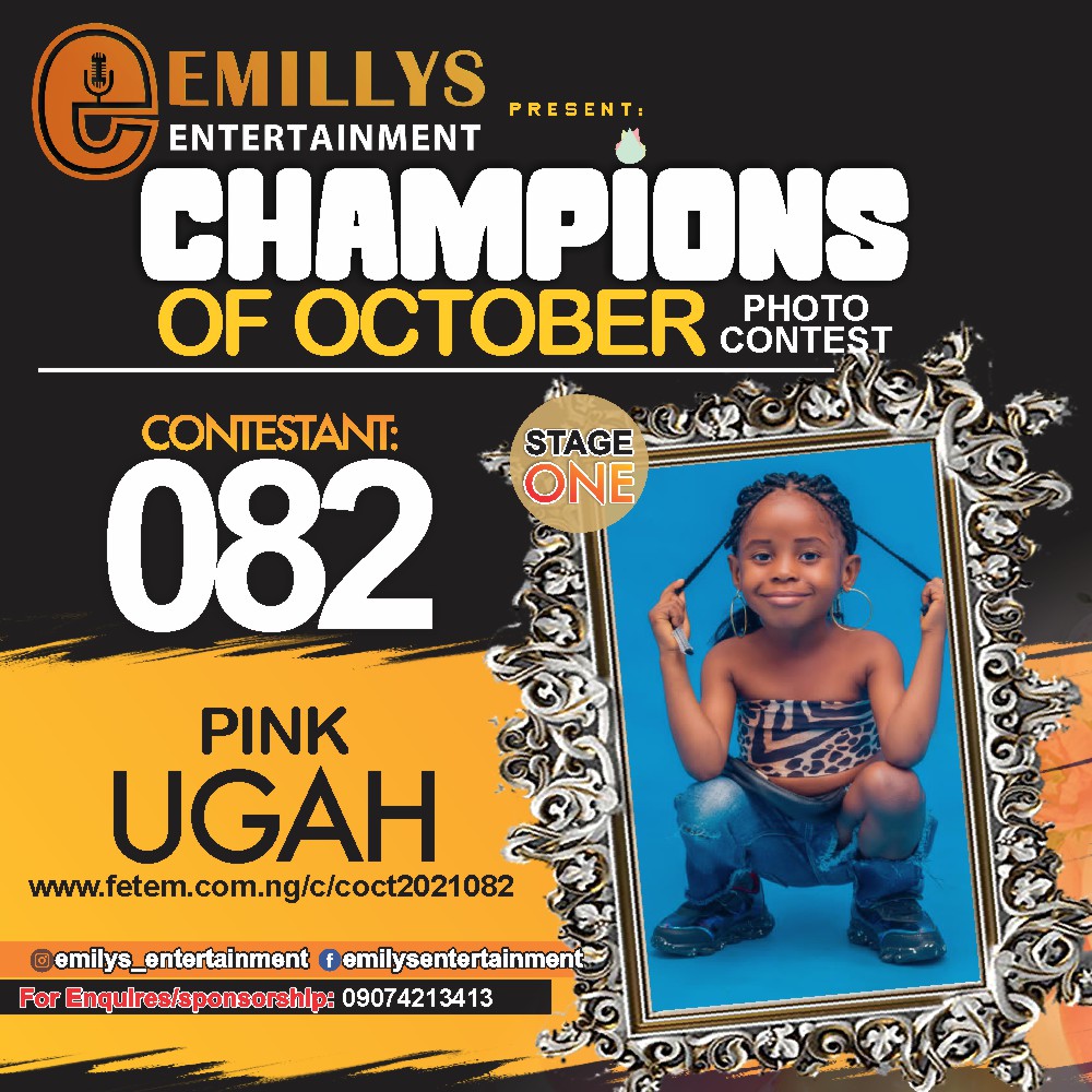 Vote PINK UGAH in CHAMPIONS OF OCTOBER 2021 Voting Contest @ Fetem.com.ng