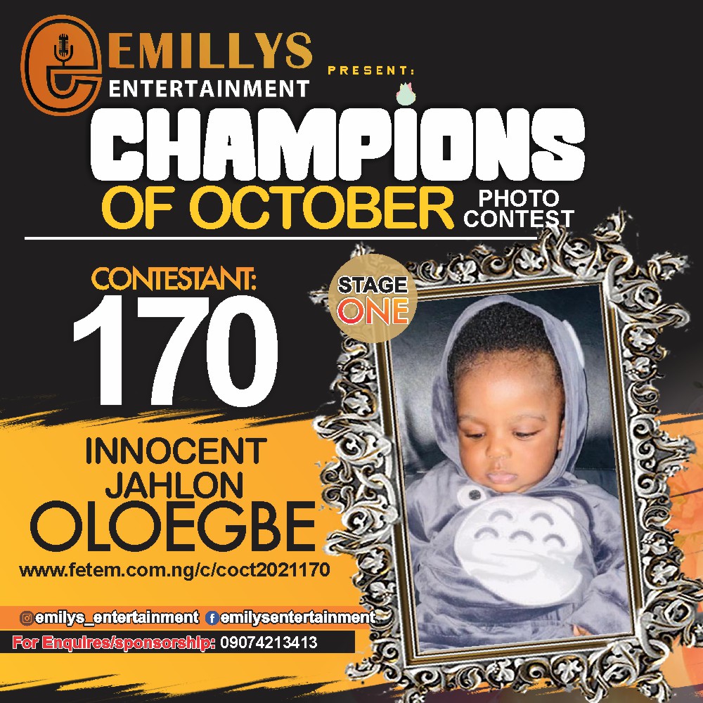 Vote INNOCENT	JAHLON OLOEGBE in CHAMPIONS OF OCTOBER 2021 Voting Contest @ Fetem.com.ng