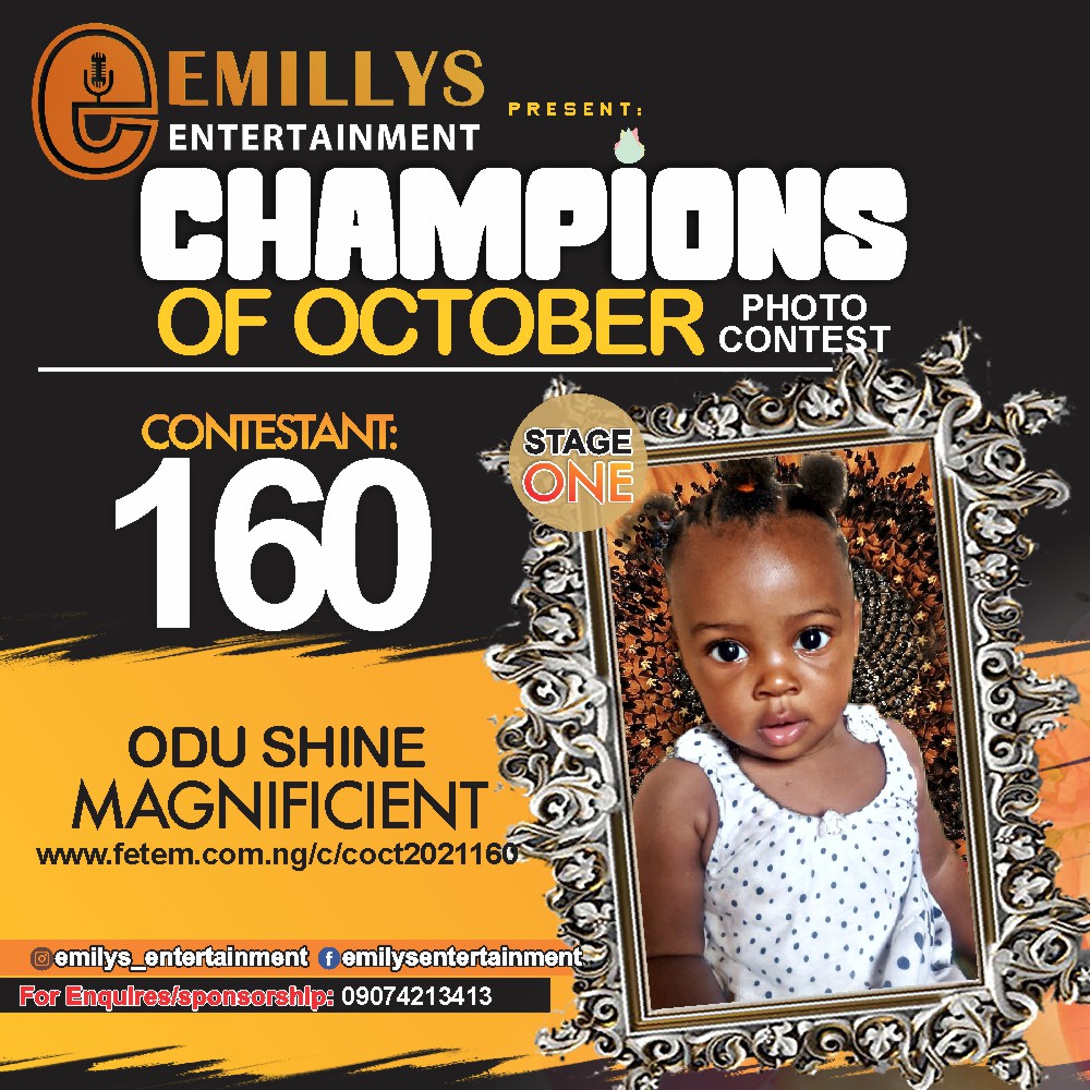 Vote ODU	SHINE MAGNIFICENT in CHAMPIONS OF OCTOBER 2021 Voting Contest @ Fetem.com.ng