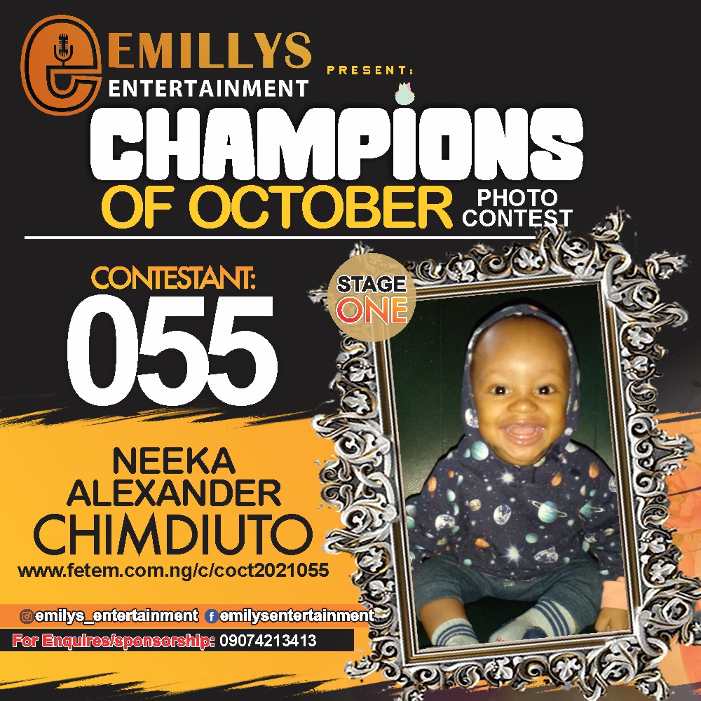 Vote NEEKA	ALEXANDER CHIMDIUTO in CHAMPIONS OF OCTOBER 2021 Voting Contest @ Fetem.com.ng
