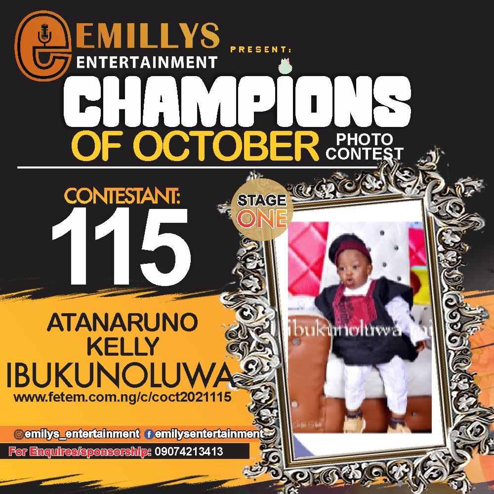 Vote ATANARUNO	KELLY IBUKUNOLUWA in CHAMPIONS OF OCTOBER 2021 Voting Contest @ Fetem.com.ng