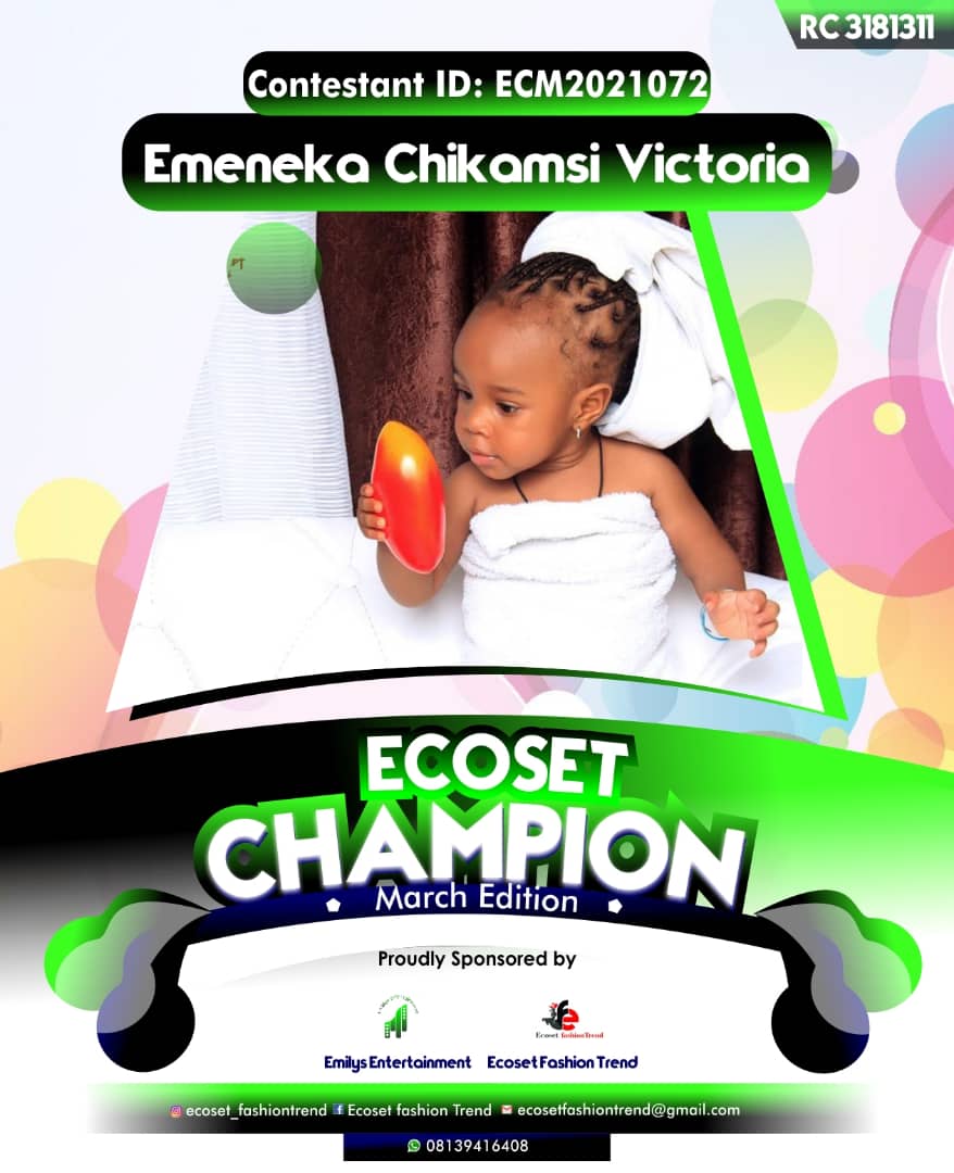 Vote EMENEKA	CHIKAMSI VICTORIA in ECOSET CAMPIONS OF MARCH Voting Contest @ Fetem.com.ng