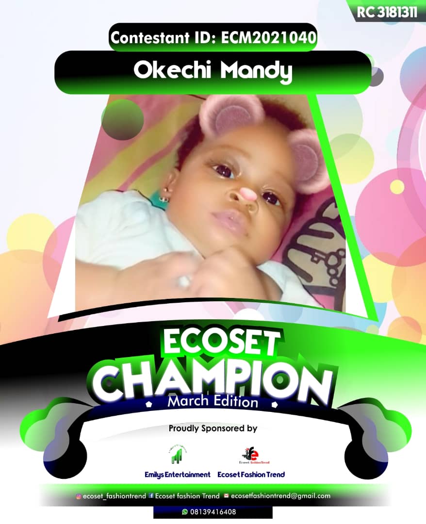 Vote OKECHI MANDY in ECOSET CAMPIONS OF MARCH Voting Contest @ Fetem.com.ng
