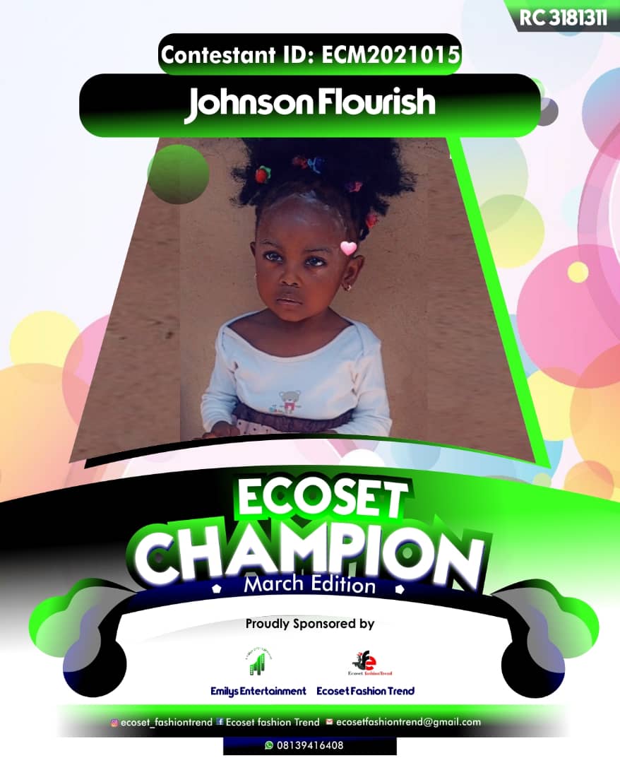 Vote JOHNSON	FLOURISH CHIMAMANDA in ECOSET CAMPIONS OF MARCH Voting Contest @ Fetem.com.ng