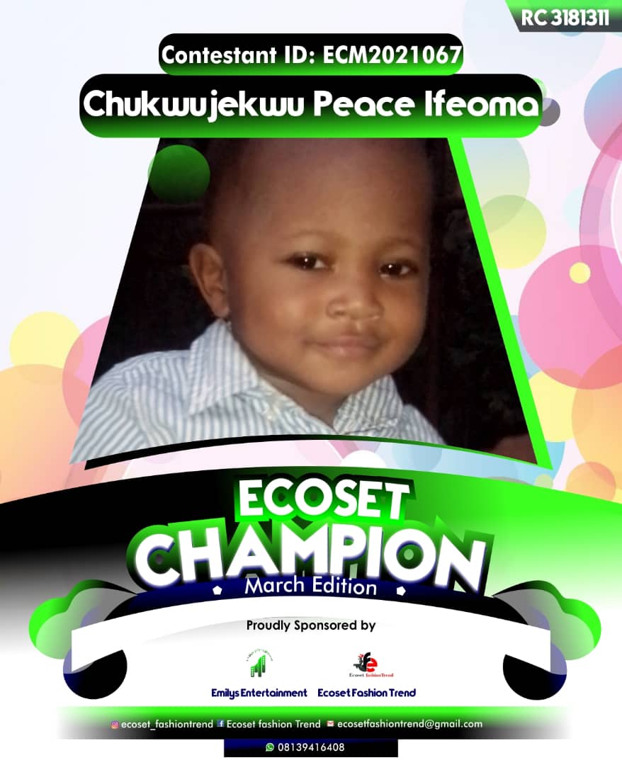 Vote CHUKWUJEKWU	PEACE IFEOMA in ECOSET CAMPIONS OF MARCH Voting Contest @ Fetem.com.ng