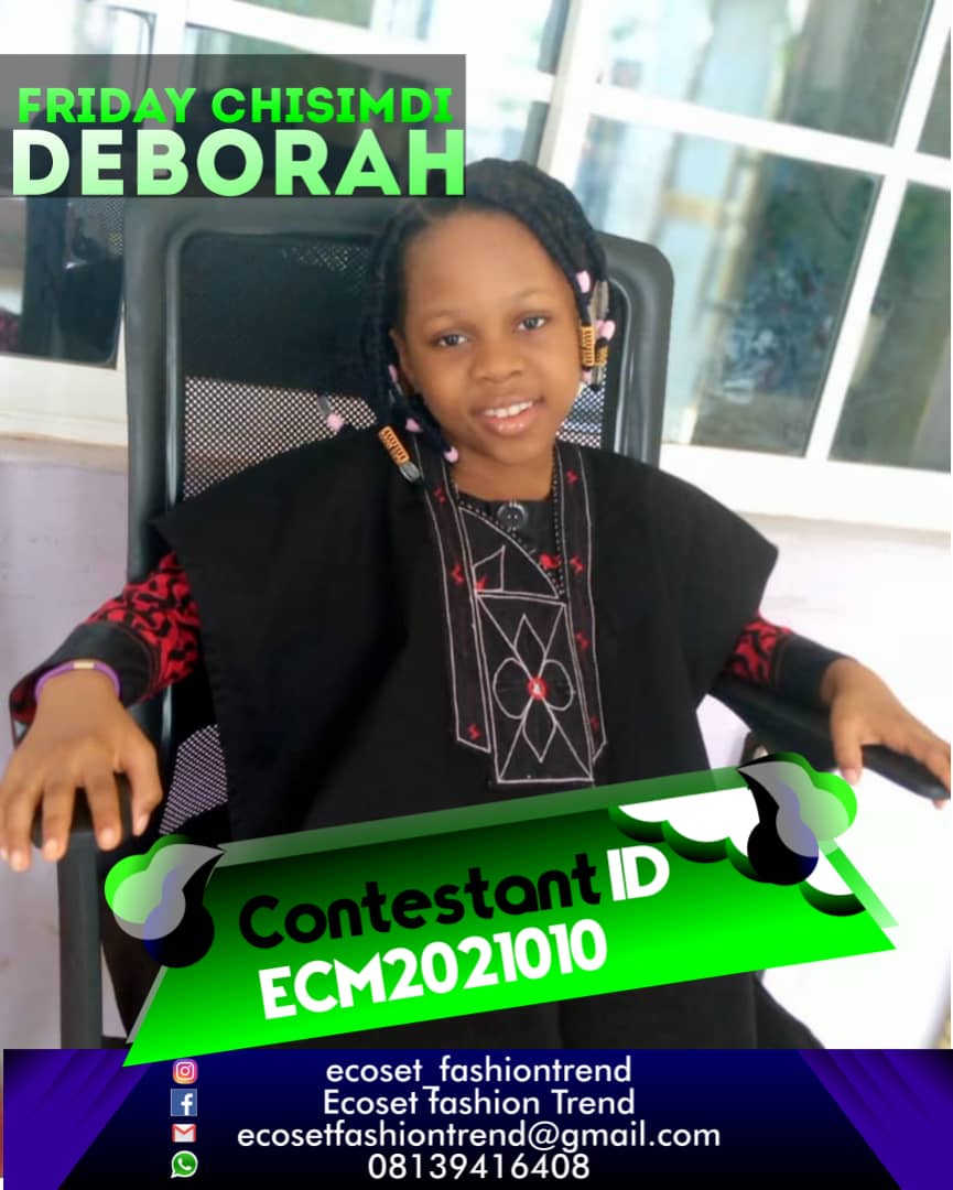 Vote FRIDAY	CHISIMDI DEBORAH in ECOSET CAMPIONS OF MARCH Voting Contest @ Fetem.com.ng
