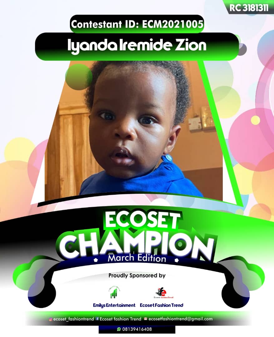 Vote IYANDA	IREMIDE ZION in ECOSET CAMPIONS OF MARCH Voting Contest @ Fetem.com.ng