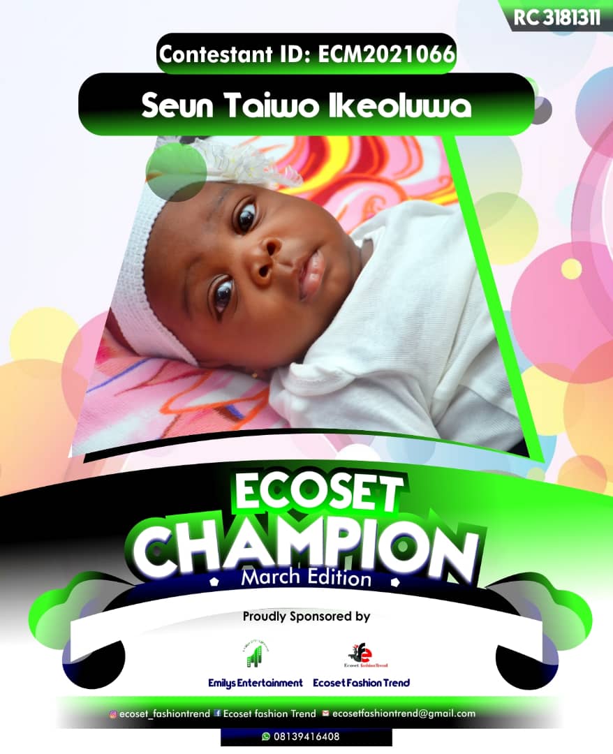 Vote SEUN	TAIWO IKEOLUWA in ECOSET CAMPIONS OF MARCH Voting Contest @ Fetem.com.ng