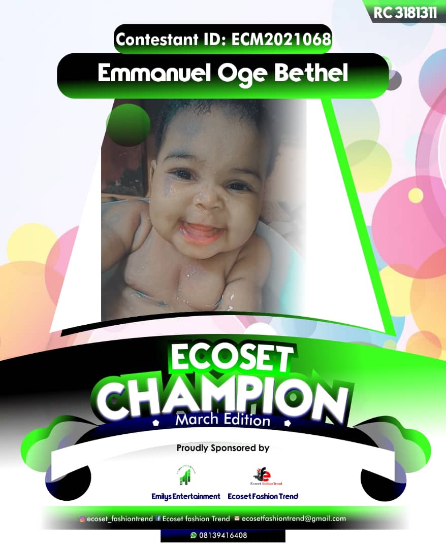 Vote EMMANUEL	OGE BETHEL in ECOSET CAMPIONS OF MARCH Voting Contest @ Fetem.com.ng